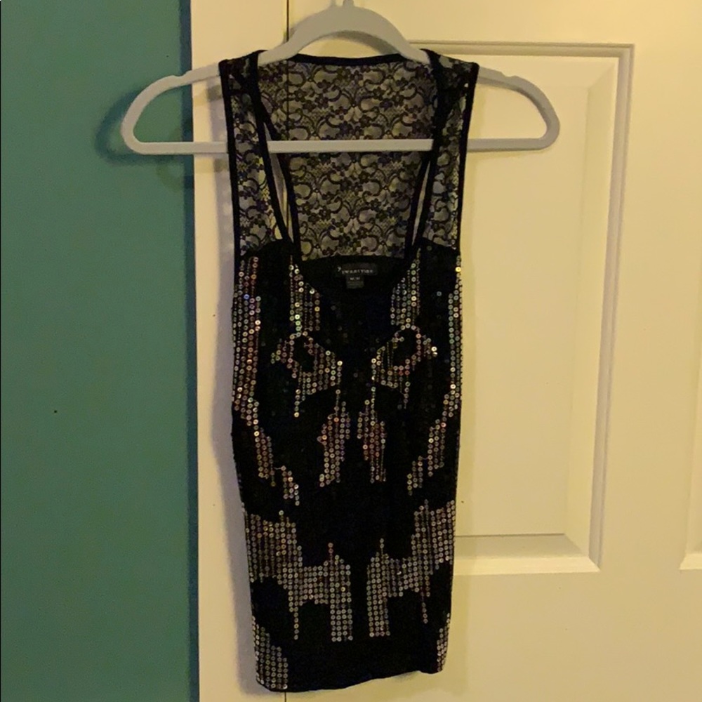 Sequin Razorback top